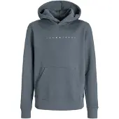 Jack & Jones Junior Sweat 'JJEStar' gris foncé / blanc