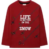 Boboli Knit Langarm-t-shirt Rot 12 Years Junge Rot 12 Years