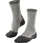 Falke - Chaussettes de randonnée - TK2 Explore Wool Silk W Light Grey pour Femme en Laine - Taille 37-38 - Gris