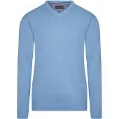 Cappuccino Italia Italia - Pull Salerno Pullover pour homme - Bleu - Taille XL