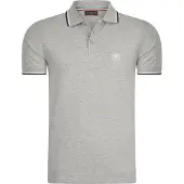 Cappuccino Italia Polo Applique Pique Gris - Grand XXL