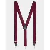 Profuomo Bretelles bordeaux, Unicolore