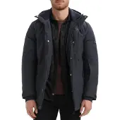 Gabbiano Veste Long Canvas Parka Winter Hommes