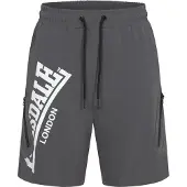Lonsdale Pantalon de sport 'Alresford' gris foncé / blanc