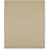 vidaXL Drap-housse Jersey Taupe 140x200 cm Coton