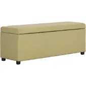 vidaXL Banc avec compartiment de rangement 116 cm Vert Polyester