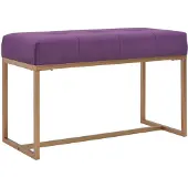 vidaXL Banc 80 cm Violet Velours