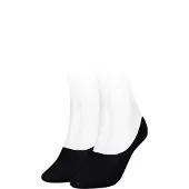 Tommy Hilfiger Femmes, Chaussettes, Footie, Noir, (lot de 2, 39 - 42)