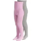 Cotton Prime Collant gris chiné / lilas