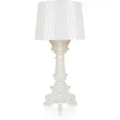 Kartell Bourgie Lampe de Table Glossy White|Gold Metallic