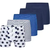 Schiesser Sous-vêtements bleu marine / bleu roi / blanc