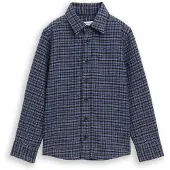 Tom Tailor Chemise bleu violet / noir / blanc