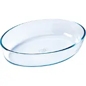 Pyrex Rôtissoire ovale sans couvercle, Plat à gratin, Transparent