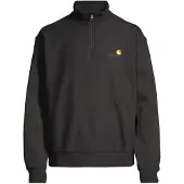 Carhartt WIP - Sweat ample - Half Zip American Script Sweat Black en Coton - Taille L - Noir