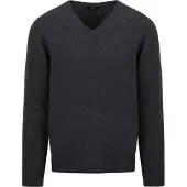 William lockie Pull Laine d'Agneau Col-V Anthracite
