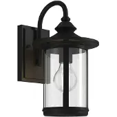 LINDBY Luminaires d'extérieur , Zayn, dimmable, Noir, Balcon, Métal, Ancien
