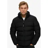 Superdry pour homme. M5012287A Veste polaire de sport noire (M), Casuel, Polyester