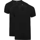 Alan red T-Shirt Dean Col-V (Lot de 2) Noir taille XXL