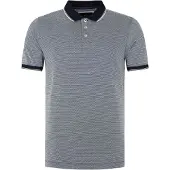 Suitable Knitted Polo Bleu Foncé