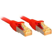 Lindy 47296 Patchkabel 5.00m RJ45 S/FTP LSOH, mit Cat7 Rohkabel, rot