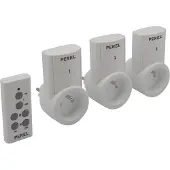Perel Jeu De 3 Prises Avec Télécommande