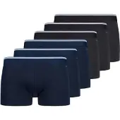 Skiny Boxers bleu foncé / noir