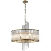 Searchlight Suspension Lara or avec verre transparent Ø 55cm