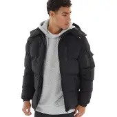 Brave Soul Vestes Puffa Brockhall Homme Noir
