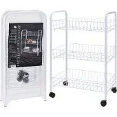 Excellent houseware Chariot de cuisine, porte-ustensiles - 3 niveaux