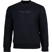 Armani Exchange pour homme. XM001284AF20934UB101 Sweat à col ras du cou marine (XXL), Noir, Casuel, Coton, Manche longue