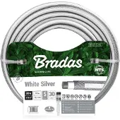 Bradas Tuyau d'arrosage NTS WHITE SILVER 1/2" 50 m blanc / argent