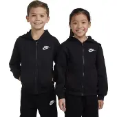 Nike Veste de survêtement 'Club Fleece' noir / blanc