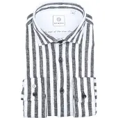Blue industry Chemise Gris rayé