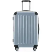 Hauptstadtkoffer Spree - Valise à roulettes 65 cm avec extension, valise rigide, valise enregistrée 20 kg 4 roulettes, valise rigide TSA, 74 L, bleu piscine