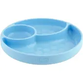 Chicco Assiette en silicone, bleu-vert 12m+