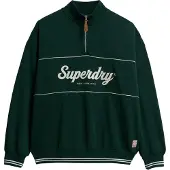 Superdry Sweat-shirt 'Country Club' vert foncé / blanc