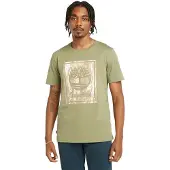 Timberland Stack Logo Camo Short Sleeve T-shirt Vert M Homme