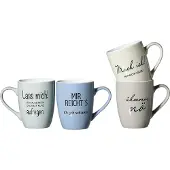 Ritzenhoff & Breker 4x Proverbes, Tasse, Multicolore