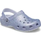 Crocs Chaussures en bois Classic Glitter, bleu, pointure 23-24, pour filles, bleu, pointure 23-24
