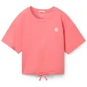 Tom Tailor T-shirt à Manches Courtes Cropped Badge