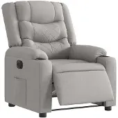 vidaXL Fauteuil relax électrique gris nuageux Tissu