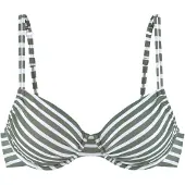 Venice beach Hauts de bikini 'Summer' vert foncé / blanc