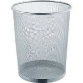 Helit Corbeille the circle network Mesh, Poubelle, Argent