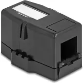 DeLOCK Keystone Leergehäuse 1 Port schwarz