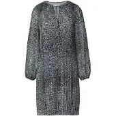 Comma Robe gris / gris foncé / noir