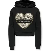 Kids Only GIRLS Sweat-shirt 'KOGCooper' mastic / or / noir / blanc