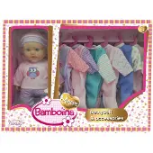 Dimian Poupée de 30 cm avec 6 tenues assorties pour enfants