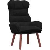 vidaXL fauteuil Noir 69 x 74 x 93 cm Velours