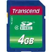 Transcend Sdhc 4gb Class 4 Memory Card Bleu