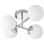 Eglo Plafonnier Castrovito noir 48 x 39 cm blanc chaud